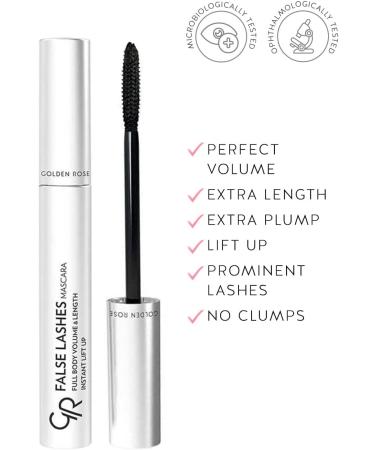 Golden Rose Mascara False Lashes Full Body Volume and Length Instant Lift Up 0F15A Eyes Makeup Women Maquillage pour les Femmes - Buy Online on GoSupps.com