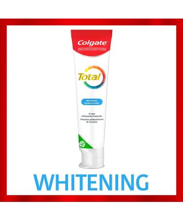 Colgate Total Whitening Toothpaste - 3 Pack 120 mL Fluoride Teeth Whitening Toothpaste Stain Removal with Tartar Protection Brightens Your Smile Prevents Cavities Protects Sensitive Teeth - Buy Online on GoSupps.com