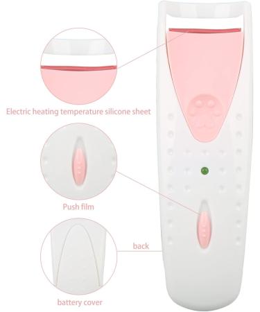 Heated Eyelash Curler Silicone Wand Style 24H Long Lasting Temperature Controllable USB Rechargeable Best Women Quick Curling - Buy Online on GoSupps.com