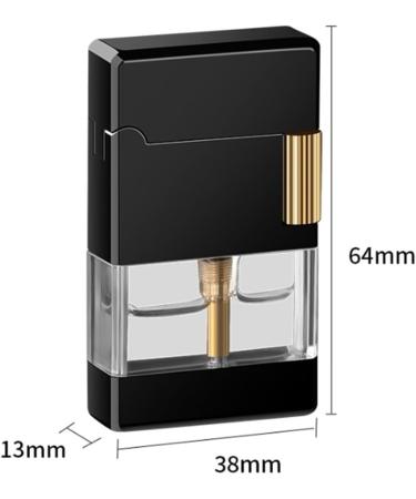 2024 Butane Lighter Windproof Direct Jet Dual Flame Lighter Soft Flame/Jet Flame Switchable Gas Lighter Lighter with Observation Window Metal Lighter Men's Gift (Gas Not Included)(Gold) - Buy Online on GoSupps.com