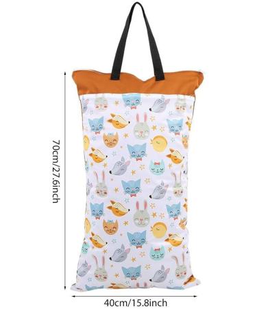 Fdit Large Hanging Wet/Dry Bucket Bag for Cloth Nappy Inserts - Reusable White | Waterproof Zippers | Nappy Laundry Solution - Buy Online on GoSupps.com