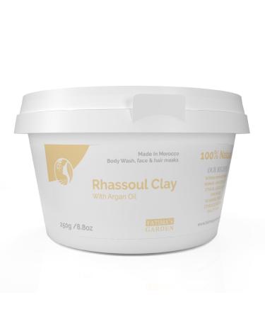 Fatima's Garden Rhassoul Clay 100% Natural Moroccan Ghassoul Clay Powder enriched with Argan oil and Eucalyptus for Face Hair & Hammam cleansing & softening & purifying - 8.8oz / 250gr Argan + Eucalyptus 250 g (Pack of 1) - Buy Online on GoSupps.com