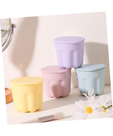 minkissy 4 Sets Pp Washing Bowl Silicone Brush Cleaning Pad Cleaning Tool Brush Rinsing Bowl Beauty Tools Makeup Cleaner Mat Makeup Brush Washing Self Made Cleaning Silica Gel - Buy Online on GoSupps.com