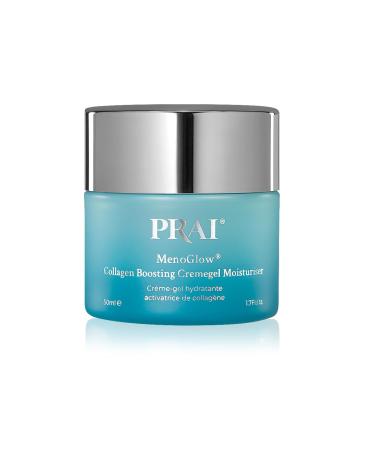 PRAI MenoGlow Collagen Boosting Cremegel Moisturiser 50 ml - Eases Flushing Skin Moisture Nourishing Day Cream Radiance