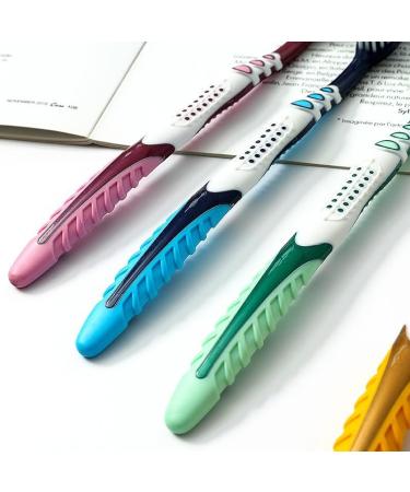 Founcy Soft Toothbrush Travel Set | Portable Sensitive Toothbrush & Dental Floss for Family - Ideal for Sensitive Teeth - Buy Online on GoSupps.com