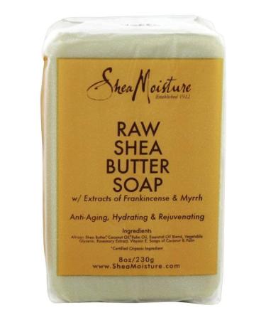Shea Moisture Raw Butter Bar Soap 8 Ounce Pack of 2