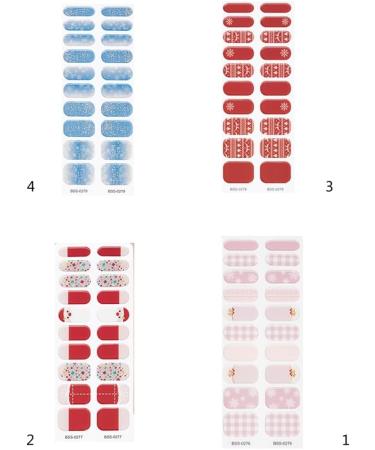 Christmas Gel Nail Stickers Full Wraps For Women And Girls Uv/Led Lamp Required Long Lasting And Easy To Apply Bss0276 - Buy Online on GoSupps.com