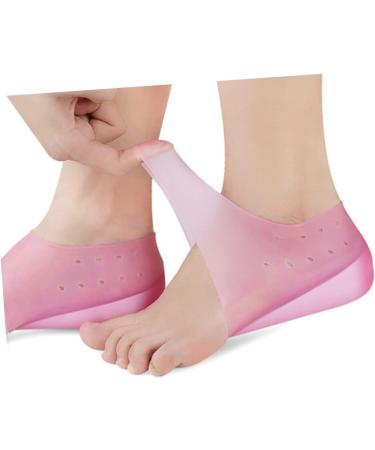 NOLITOY Heel Pads - 3 Pairs Silicone Cushion Insoles for Height Increase & Comfort - Invisible Pink Heel Protectors - Buy Online on GoSupps.com