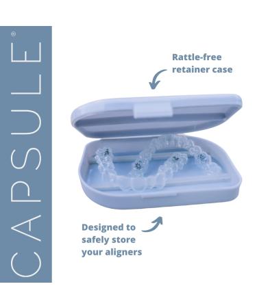 Dental Mouthguard Container | Orthodontic Retainer Case for Clear Aligners | Rattle-Free, Slim Design | Household & Travel Friendly | 1 Pack - Buy Online on GoSupps.com