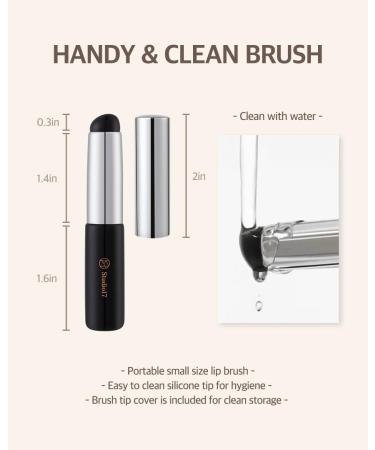 Silicone Lip Brush for Precise Lip Coloring | Korean Makeup Tool for Even Application & Hygiene | Portable Lip Brush for Effortless Lip Color - Buy Online on GoSupps.com