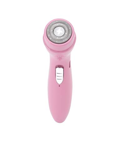 Electric Razor for Men Women Stainless Steel Electric Head Shaver Powerful Motor Portable Electric Razor for Travel Home Use for Husband Dad Boyfriend (Roseate)