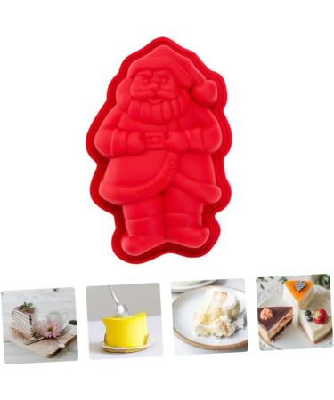 BIUDECO Christmas Cake Mould 2 Pcs Baking Mold Silicone Molds Santa Claus Silicone Mold Dessert Making Mold Christmas Bakeware 18.2X11.5X3CM As Shown - Buy Online on GoSupps.com
