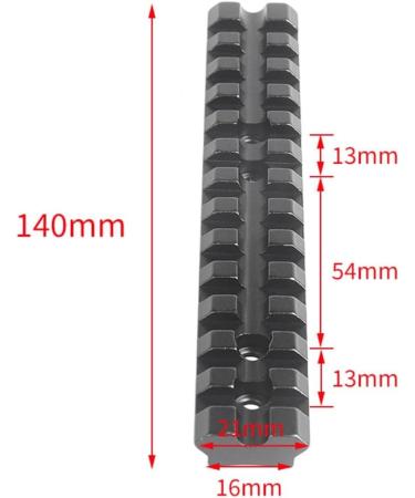 Buy Houston 140mm Aluminum M Locomotive Picatinny Rail Weaver Adapter - WEAGRECHIESE 13-Slot Airsoft Rail Mount Base - Buy Online on GoSupps.com