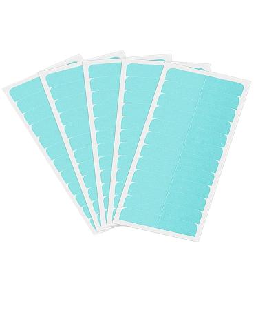 60 Pieces Hair Extension Tape Tabs Double Sided Replacement Tape Adhesive Hair Extension Tapes for Hair Extensions Wigs Supplies 5 Sheets