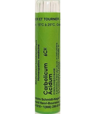Carbolicum Acidum 6CH Homeopathy Medicine Schmidt-Nagel Canada (Homeodel) 90 pellets/granules