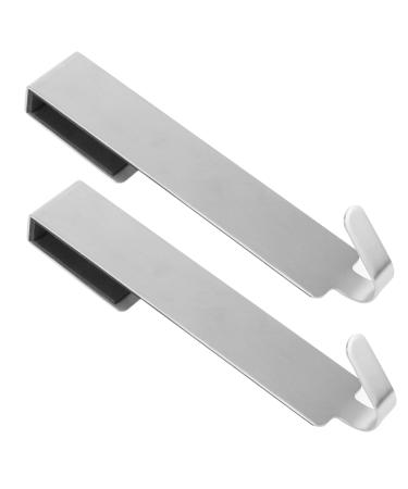 PRETYZOOM 2pcs Coat Hangers Hat Hanger Door Mount Coat Hook Door Hook Rack Hat Hook Finishing Hook On The Door