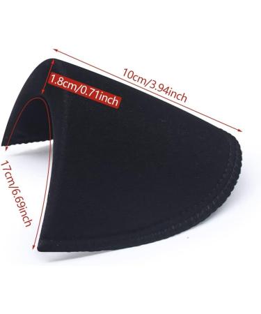 4 Pairs Black White Covered Shoulder Pads for Blazer Suit Coat Jacket - Large 18mm Thickness - Buy Online on GoSupps.com