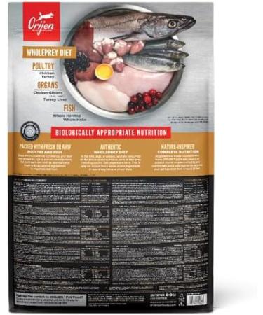 Orijen Puppy | Double Pack | 2 x 340 g | Dry food for puppies | to support the development of puppies | with fresh or raw poultry and fish ingredients - Buy Online on GoSupps.com