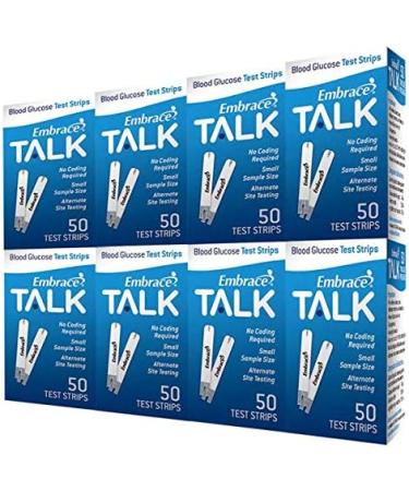 Embrace TALK Test Strips Bundle 400 Ct - Accurate Glucose Testing Strips - Buy Online on GoSupps.com
