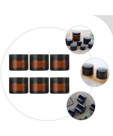 Beaupretty Travel Container Clear Jar 6 Sets 20g Empty Glass Cream Jar Bottle Vials Portable Cosmetic Container Travel Pot with Screw Cap Lids for Creams Toners Lip Balms Travel Container Clear Jar - Buy Online on GoSupps.com