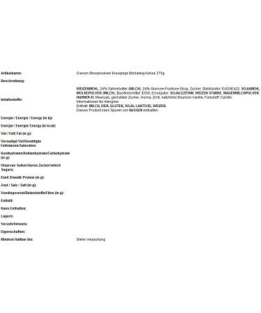  Bakkers Weelde Bakkers weelde Stroopkoeken Knusprige M rbeteig Kekse 375 g - Buy Online on GoSupps.com