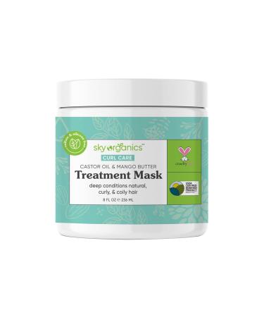 Sky Organics Curl Care Bio-Based Treatment Mask - USDA Certified, Repair, Strengthen, Soften Curls - 8 fl. Oz - Buy Online on GoSupps.com