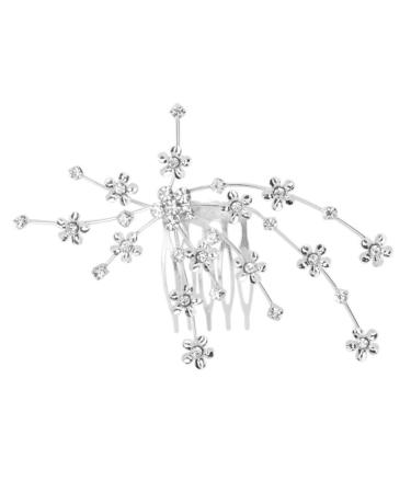 DOITOOL Hair Accessory for Women Hair Jewels for Women Women's Hair Accessories Accesorios Para De Mujeres Flower Hair Comb Wedding Bridal Hair Comb Dress Headband Bride