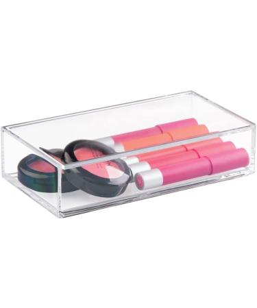 MDesign Large Cosmetics Organizer Box with Lid | Perfect Makeup Storage for Nail Polish & Powder | Transparent Makeup Organizer - Buy Online on GoSupps.com