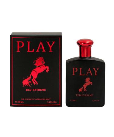 Play Cologne for Men (Red Extreme Bluesport Double Black Ultra Blue) Inspired by R.L.P.O.L.O - Pack of 4 x 100ml/3.4oz Each Edt Spray - Buy Online on GoSupps.com