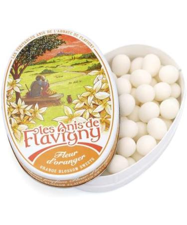  G n rique Anise de Flavigny Authentic anise candies in an oval box 50g Orange blossom | Tradition & Artisanal Pleasure - Buy Online on GoSupps.com