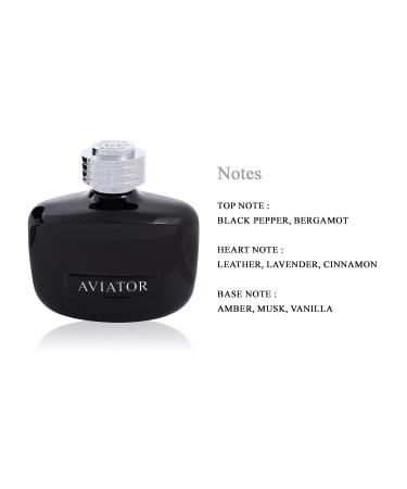 Aviator Black Leather 80% 3.3Fl.OZ EDT For Men - Buy Online on GoSupps.com