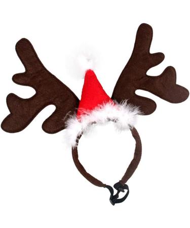 Pretyzoom Christmas Pet Headband - Reindeer Antlers & Moose Hat for Dogs & Cats - Festive Xmas Party Accessories - Buy Online on GoSupps.com