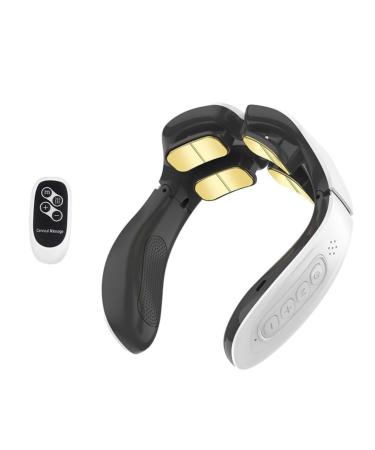 Partykindom 1 set of neck massage device massage strap massage globe electrical massage devices longeVity massage device deep equipment neck pad pillow office tools ABS white