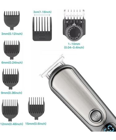 Professional Hair Clippers for Men - 5 in 1 Adjustable Beard Trimmer & Groomer | Rechargeable Electric Shaver for Facial Nose Ear & Eyebrow - Buy Online on GoSupps.com