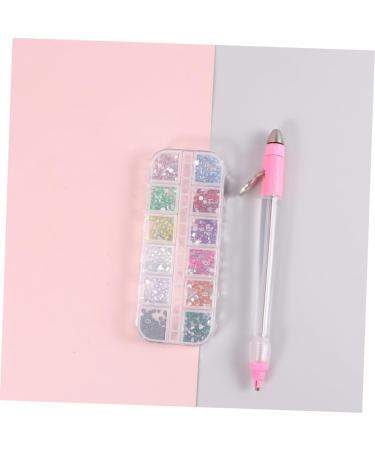 FRCOLOR 1 Set of Gemstones for Nails Nail Rhinestones Rhinestones for Nails Nail Decoration Nail Art Tools Nail Rhinestone Kit Bagged Set Pointed Drill Nail Pen 3D Jewel pink 16x1cm - Buy Online on GoSupps.com