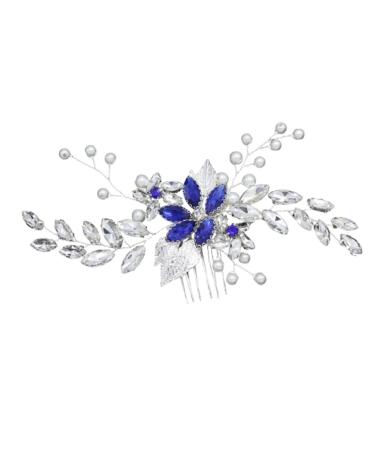 FRCOLOR bridal hair comb bridal comb headpiece clip wedding hair comb jewelry comb bride wedding hair accessories bridal flower comb wedding side comb pearl bridal comb Miss dress crystal