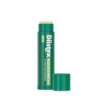 Blistex Medicated Mint Balm 0.15 Oz - Soothing Lip Care for Dry Cracked Lips | International Shipping - Buy Online on GoSupps.com