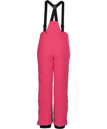 Killtec Girls' KSW 77 Functional Ski Pants - Zip-Off Bib Snow Guard Edge Protection Neon Pink | Size 176 EU - International Shipping - Buy Online on GoSupps.com