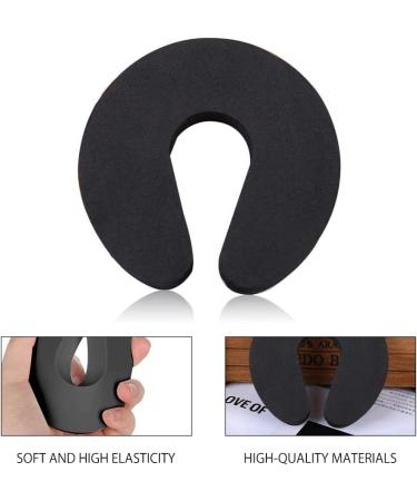 Safety Door Stoppers Door Slam Stopper 6 pcs Door Stoppers for Kids Door Anti Slam Foam Door Stoppers Top of Door Foam Door Stoppers Kids Door Finger Guards Door Safety for Children Black 6 Pcs-Black - Buy Online on GoSupps.com