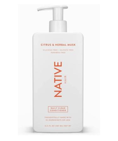 Sulfate, Paraben, and Dye Free Native Shampoo and Conditioner Set | 16.5 oz | Citrus & Herbal Musk Daily Clean - Buy Online on GoSupps.com
