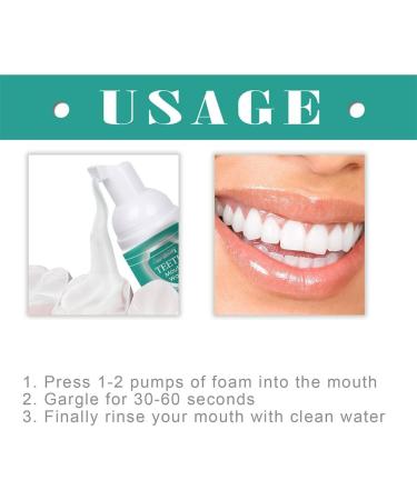 2 Pcs Jorondy Teeth Mouthwash Teeth Whitening Mousse Foam Teethaid Mouthwash Eliminating Bad Breath Herbal Brightening Oral Repair Foam Deeply Cleaning Stain Removal - Buy Online on GoSupps.com