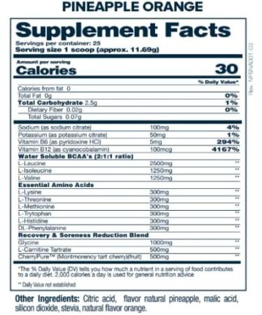 Buy NF Sports Natural Amino 2.0 (Orange Pineapple) - Premium Amino Acids for Energy & Recovery | International Shipping Available - Buy Online on GoSupps.com