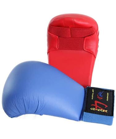 Karate fist protection karate boxing gloves karate hand protection martial arts hand protection fighting gloves blue XS