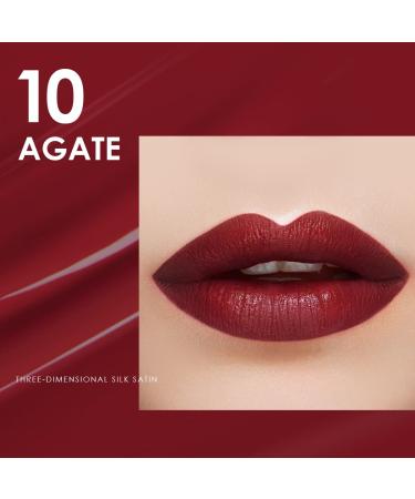 CARSLAN Dual Core Moisturizing Lipstick - Longlasting Hydrating Lip Color with Vitamin E and Olive Oil - 10 Agate Red - Buy Online on GoSupps.com