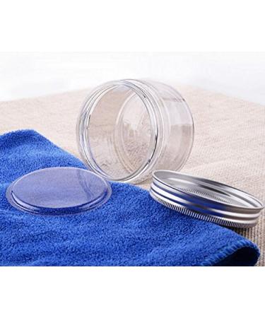 Empty PET Cosmetic Containers with Aluminum Caps 50g/100g/150g Perfect for Creams Lotions & Makeup - Pack of 6 - Buy Online on GoSupps.com