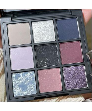 PICKX 9 Colors Glitter Eyeshadow Makeup Palette Matte High Pigmented Colorful Creamy Texture Eye Shadow Powder Natural Waterproof Long Lasting Eyeshadow Powder Cosmetics (D)