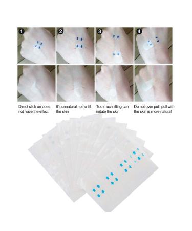40 Thin Facial Stickers - Invisible Face Lift Glue & Makeup Tape for a Slimmer Chin & Small Face - Buy Online on GoSupps.com