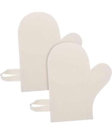 Felt Sauna Gloves 4-Piece Set for Body Scrubbing and Dead Skin Removal - Grey Bath Towels Scrubber Mitt Kit - Buy Online on GoSupps.com