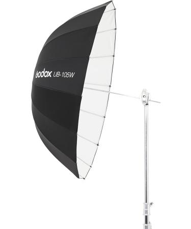 Godox UB-105W 41.3 105cm Parabolic Deep Reflective Umbrella White Inner for Photography and Video Shooting - Buy Online on GoSupps.com
