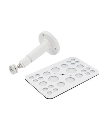 MY MIRONEY Black & White Makeup Brush Drying Rack | 26 Holes Makeup Brush Holder & Dryer Stand - International Shipping Available - Buy Online on GoSupps.com